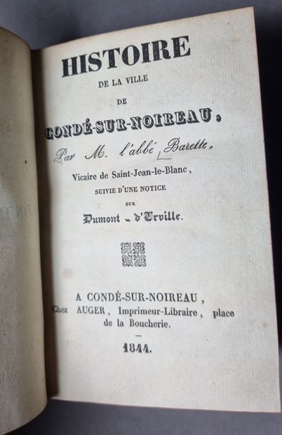 BARETTE (Abbé). Histoire de la ville de Condé-sur-Noireau,...