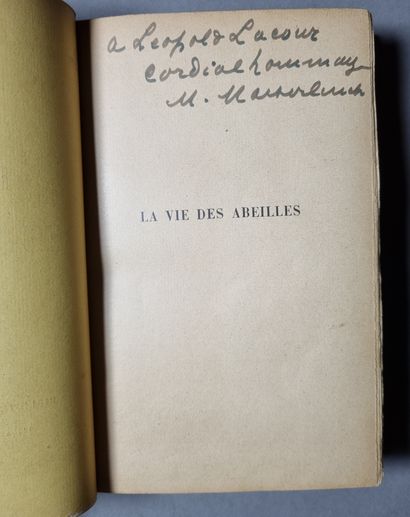 null MAETERLINCK (Maurice). La Vie des abeilles. Paris, Fasquelle, 1901. In-12, demi-maroquin...