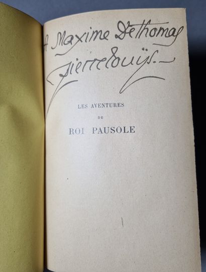 null LOUŸS (Pierre). Les Aventures du roi Pausole. Paris, Eugène Fasquelle, 1901....