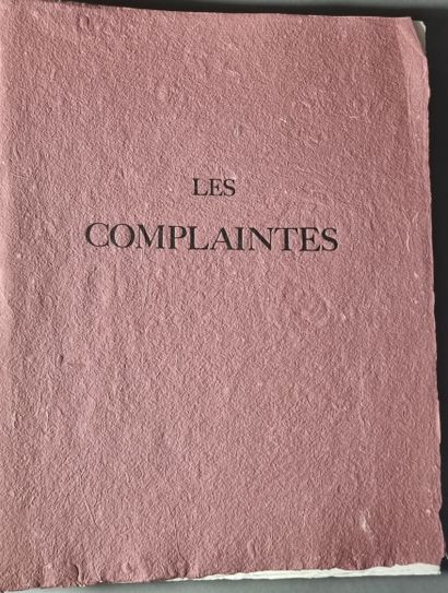 LAFORGUE (Jules). Les Complaintes. Société...