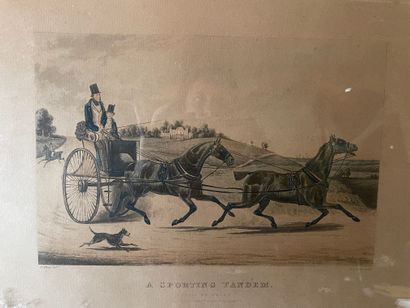 Henry Thomas I ALKEN (1785-1851) 
A sporting tandem
Deux gravures
36 x 46 cm