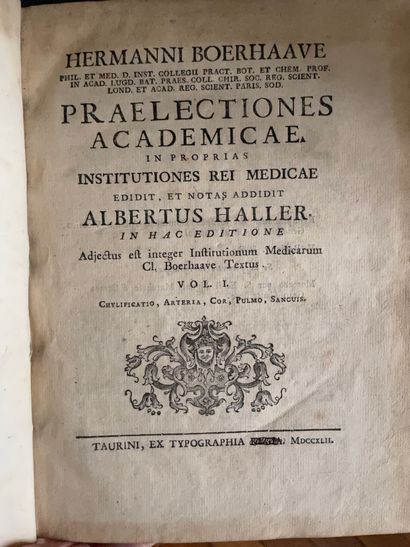 BOERHAAVE, HERMAN Praelectiones academicae in proprias institutiones rei medicae...