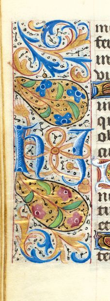  Hours of "HJ" or "JH" with the mystic pelican Book of Hours (for use in Paris) In...