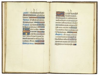 null [MANUSCRIT]. [HOURS (for use in Paris)]. 
 Fragment of a book of hours (for...