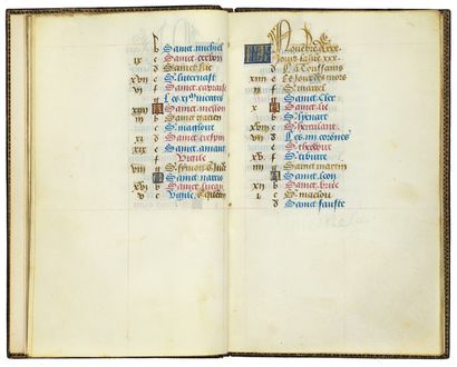 null [MANUSCRIT]. [HOURS (for use in Paris)]. 
 Fragment of a book of hours (for...