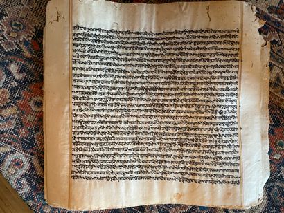 null Rouleau manuscrit comprenant six feuillets
Inde, XIXème siècle