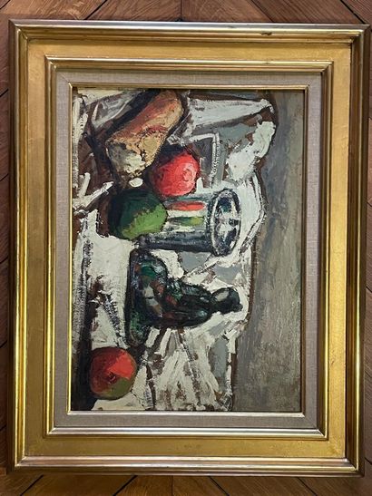 Maurice LOUVRIER (1878-1954) Nature morte au pommes et au magot
Huile sur toile signé...