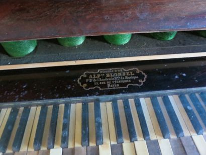 null Piano mécanique Blondel, en bois teinté et bois mouluré 136 x 131,5 x 41 cm...