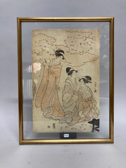 Chobunsai Eishi (1756-1829): Three oban tate-e:
- Fûryû yatsushi Rokkasen, sono ni,...