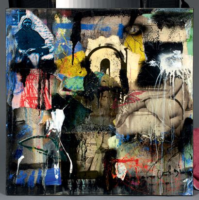 Philippe CHARPENTIER (né en 1949) Sans titre
Technique mixte et collage sur toile
45...