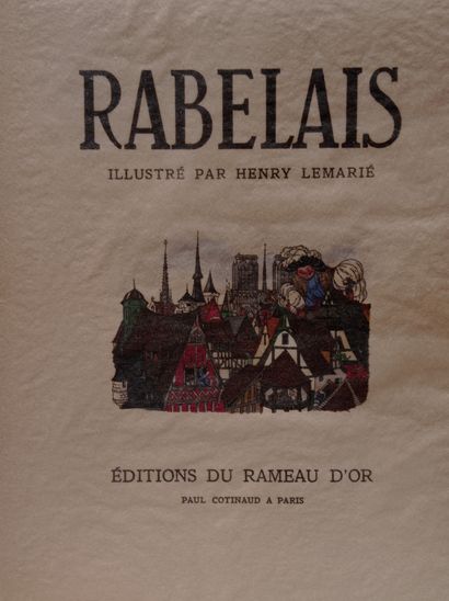 RABELAIS (François). Gargantua. Pantagruel. Paris, Éditions du Rameau d'or, s.d....
