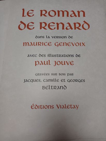 ROMAN DE RENARD (Le). Dans la version de Maurice Genevoix. Paris, Éditions Vialetay,...