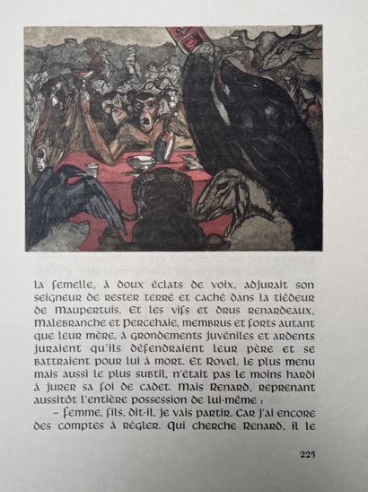ROMAN DE RENARD (Le). Dans la version de Maurice Genevoix. Paris, Éditions Vialetay,...