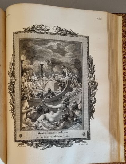 FENELON. Les Aventures de Télémaque. Paris, De l'Imprimerie de Monsieur, 1785. 2...