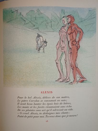 VALÉRY (Paul). Les Bucoliques de Virgile. Paris, Scripta & Picta, 1953. In-4, en...