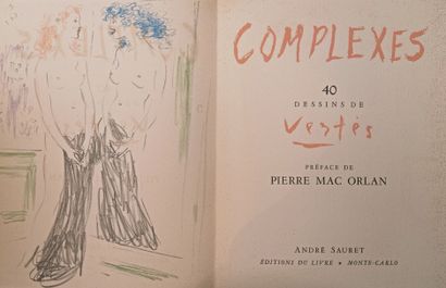 VERTÈS. Complexes. Monte-Carlo, André Sauret, Éditions du livre, 1948. In-4, en feuilles,...