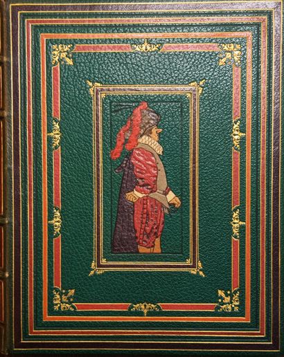 ROSTAND (Edmond). Cyrano de Bergerac. Paris, Librairie Lafitte et Cie, 1910. In-4,...