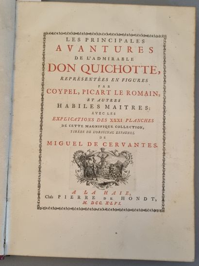 CERVANTES (Miguel de). Les Principales avantures de l'admirable Don Quixote, représentées...