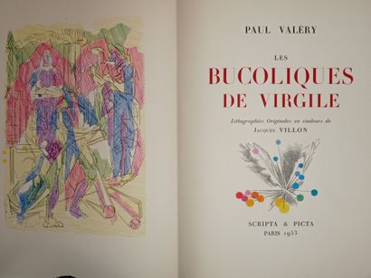 VALÉRY (Paul). Les Bucoliques de Virgile. Paris, Scripta & Picta, 1953. In-4, en...