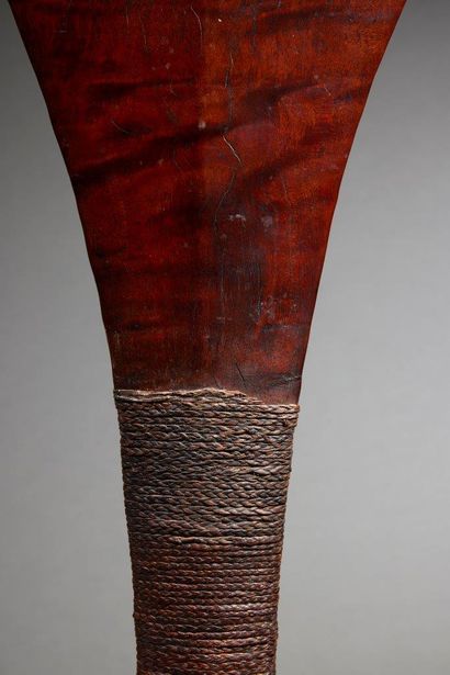 null Supe club
Solomon Islands, Malaïta
Wood, vegetable fibers L. 71,5 cm
An ancient...