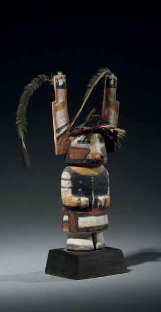 Kachina, work of Hopi chief and sculptor...
