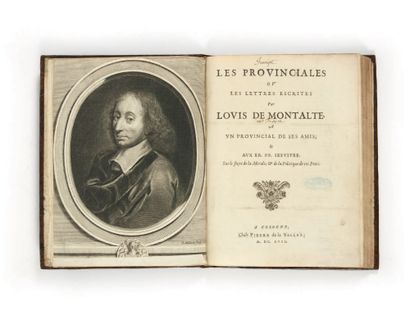 PASCAL, Blaise 
Les provinciales ou les lettres escrites par Louis de Montalte, à...