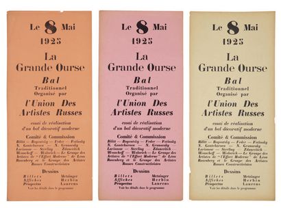 ILIAZD Le 8 mai 1925 - La grande ourse, bal traditionnel organisé par l'Union des...