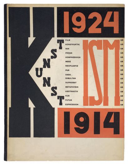 EL LISSITZKY. - ARP, Hans (1886-1966). Die Kunstimen 1914-1924- Les Ismes de l'Art...