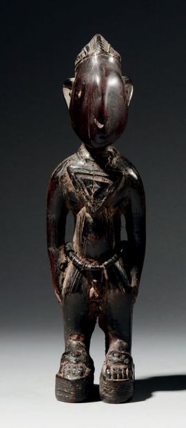Statuette Ere Ibeji, Yoruba, Nigéria Bois...