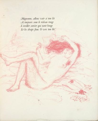 BONNARD (Pierre) - VERLAINE (Paul) Parallèlement. Paris, Ambroise Vollard, 1900....