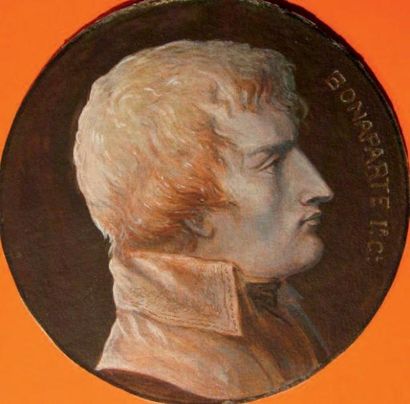 ECOLE FRANÇAISE DU DÉBUT DU XIXÈME SIÈCLE Portrait de Napoléon Bonaparte, premier...