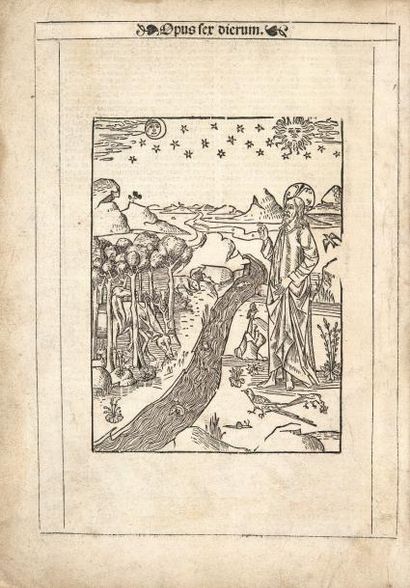 null [BIBLE LATINE]. Biblia. Bibliorum opus sacrosanctum vulgatis. [Au colophon]:...