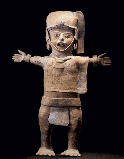 null Grande statue anthropomorphe Culture Veracruz, Style Remojadas, côte du Golfe,...