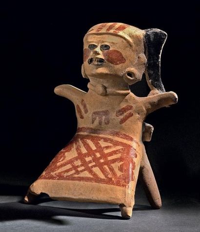 null Sifflet anthropomorphe Culture Veracruz, El Faisan, Mexique Classique, 550-900...