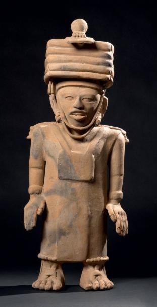 null Statue anthropomorphe - représentation d'un prêtre Culture Veracruz, côte du...