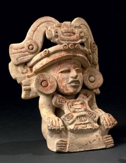 null Urne anthropomorphe funéraire Culture Zapotèque, Monte Alban, Oaxaca, Mexique...