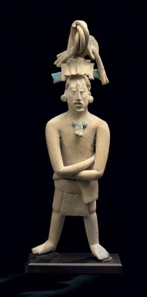 null Important sifflet anthropomorphe Ile de Jaina, Campêche, Mexique Maya classique,...