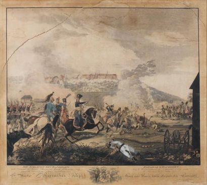 Johann VOLZ (1784-1858) Bataille d'Elchingen sous le commandement du maréchal Ney...