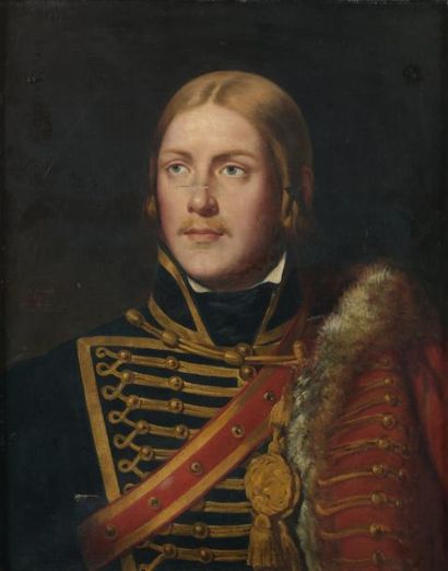 Abel TERRAL (1811-1886) Portrait de Michel Ney en sous-lieutenant au 4e régiment...