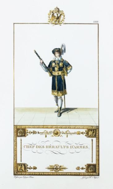 null Le chef des héraut d?armes Gravure par Jean Massard (1740-1822), planche XXXI...