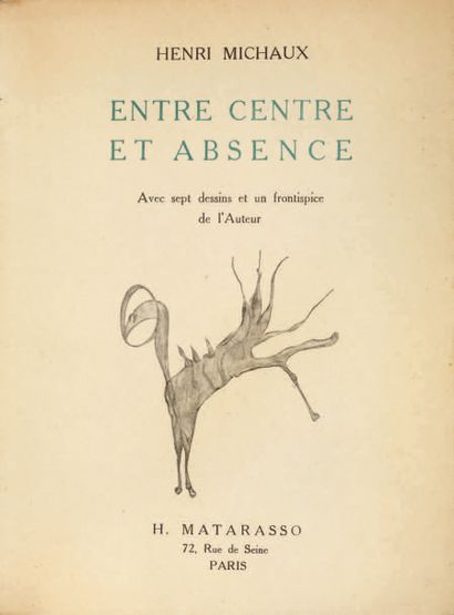 MICHAUX (Henry). Ecuador. Journal de voyage. Paris, N.R.F., 1929, in-12, broché,...