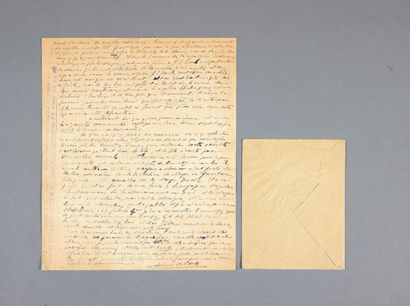 ARTAUD (Antonin). Autograph letter signed to Adrienne Monnier. Dated Asile de Ville-Evrard,...