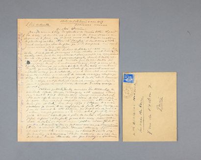 ARTAUD (Antonin). Autograph letter signed to Adrienne Monnier. Dated Asile de Ville-Evrard,...
