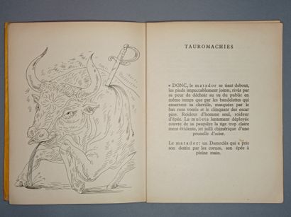 LEIRIS (Michel). Tauromachies. Avec un dessin d'André MASSON. Paris, G.L.M., coll....