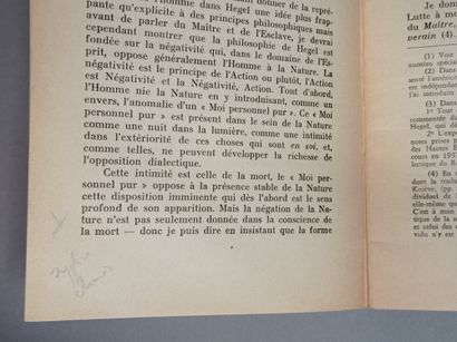 BATAILLE (Georges). L'Homme et son histoire. Paris, Monde Nouveau, 1956, in-8, broché,...