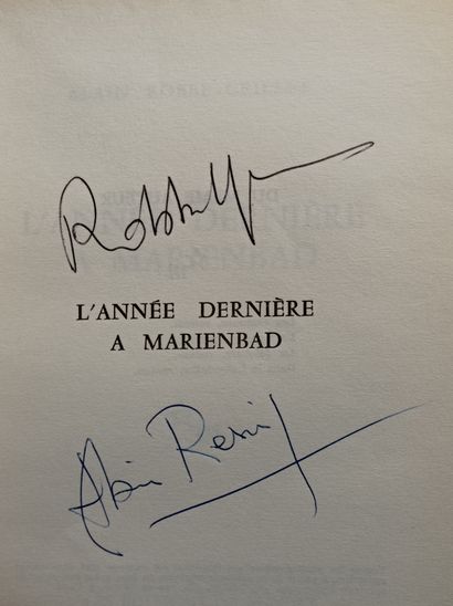 RESNAIS (Alain). ROBBE-GRILLET (Alain). L'année dernière à Marienbad. Illustré de...