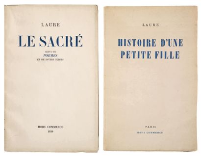LAURE (Colette Peignot). Le Sacré, suivi de poèmes et de divers écrits. Histoire...