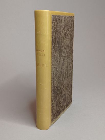BATAILLE (Georges). L'Abbé C. Éditions de Minuit, 1950, in-12, reliure demi-veau...