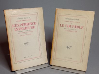 BATAILLE (Georges). Somme Athéologique I et II - L'Expérience intérieure. Édition...