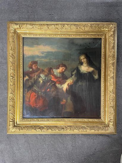 D'après Pierre-Paul RUBENS La Fuite de Blois
Pastel
41 x 31,9 cm
(Accidents)